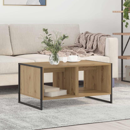 vidaXL Coffee Table Artisian Oak 80 x 50 x 40 cm Engineered Wood 1