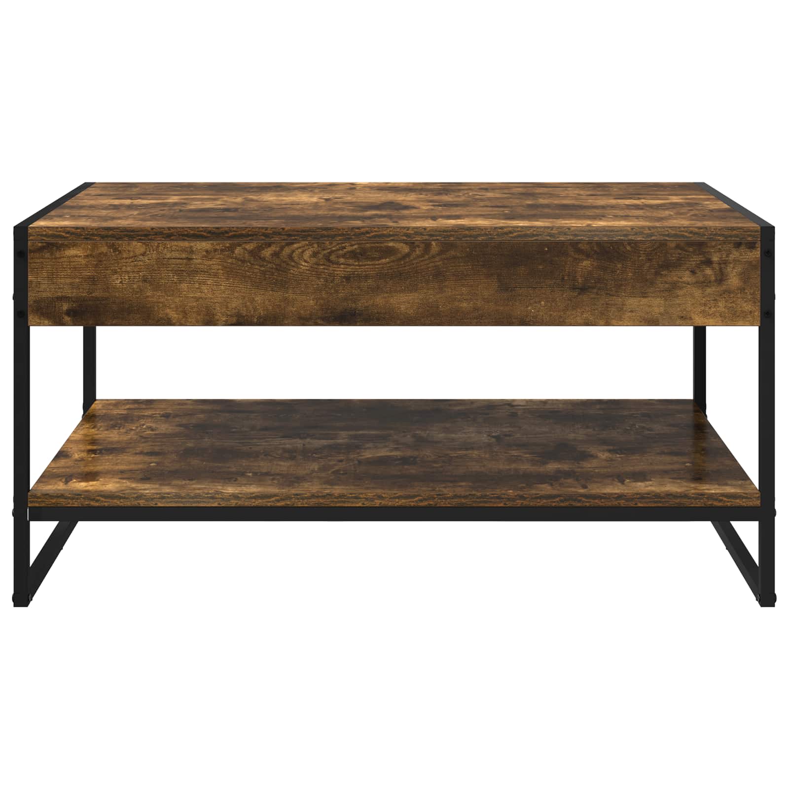 vidaXL Coffee Table Smoke Oak 80 x 50 x 40 cm Engineered Wood 5