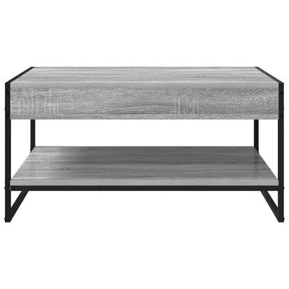 vidaXL Coffee Table Grey Sonoma 80 x 50 x 40 cm Engineered Wood 5