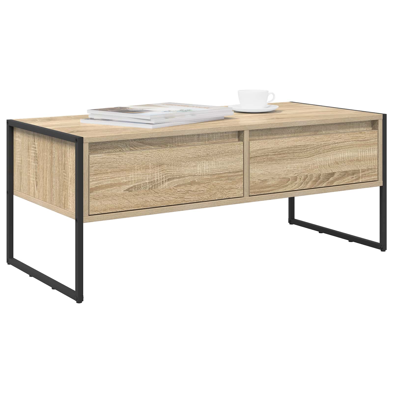 vidaXL Coffee Table Sonoma 100 x 46 x 40 cm Engineered Wood 3