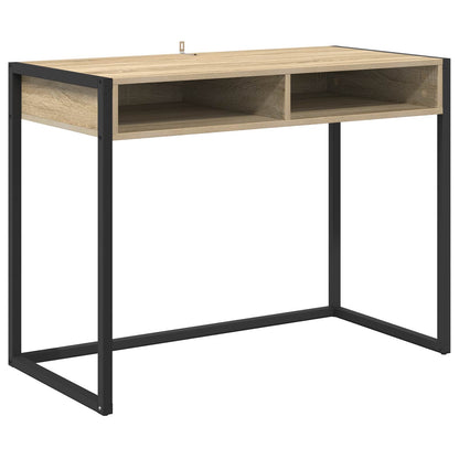 vidaXL Desk Sonoma Engineered Wood 100 x 50 x 75 cm 2