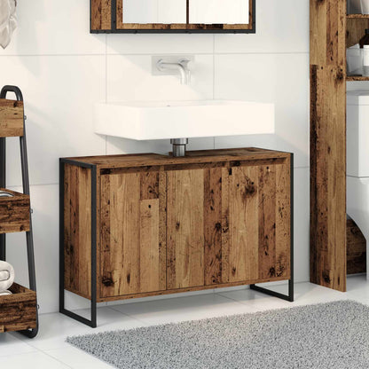 vidaXL Bathroom Cabinet Engineered Wood