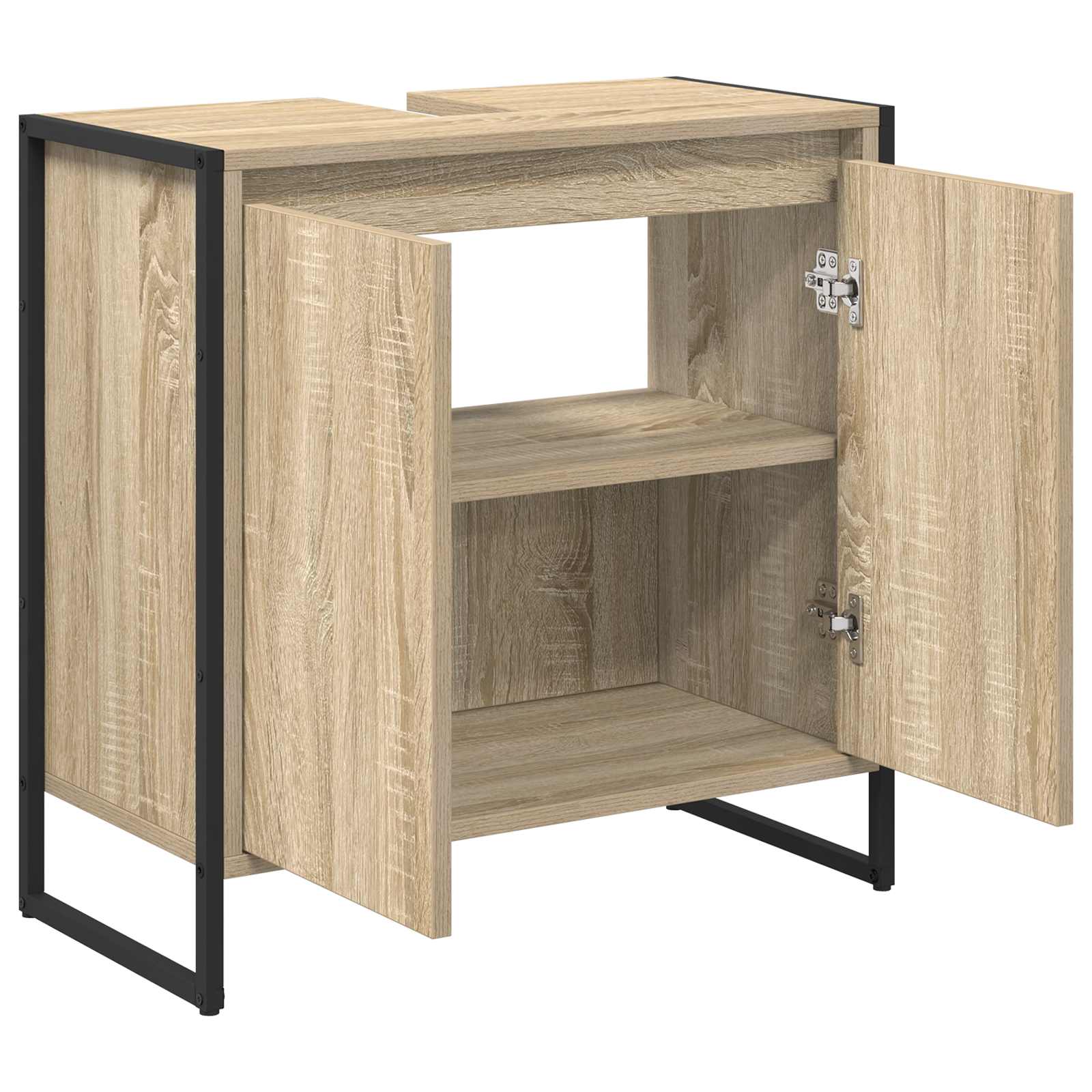 vidaXL Bathroom Cabinet Sonoma 60 x 30 x 60 cm Engineered Wood 5