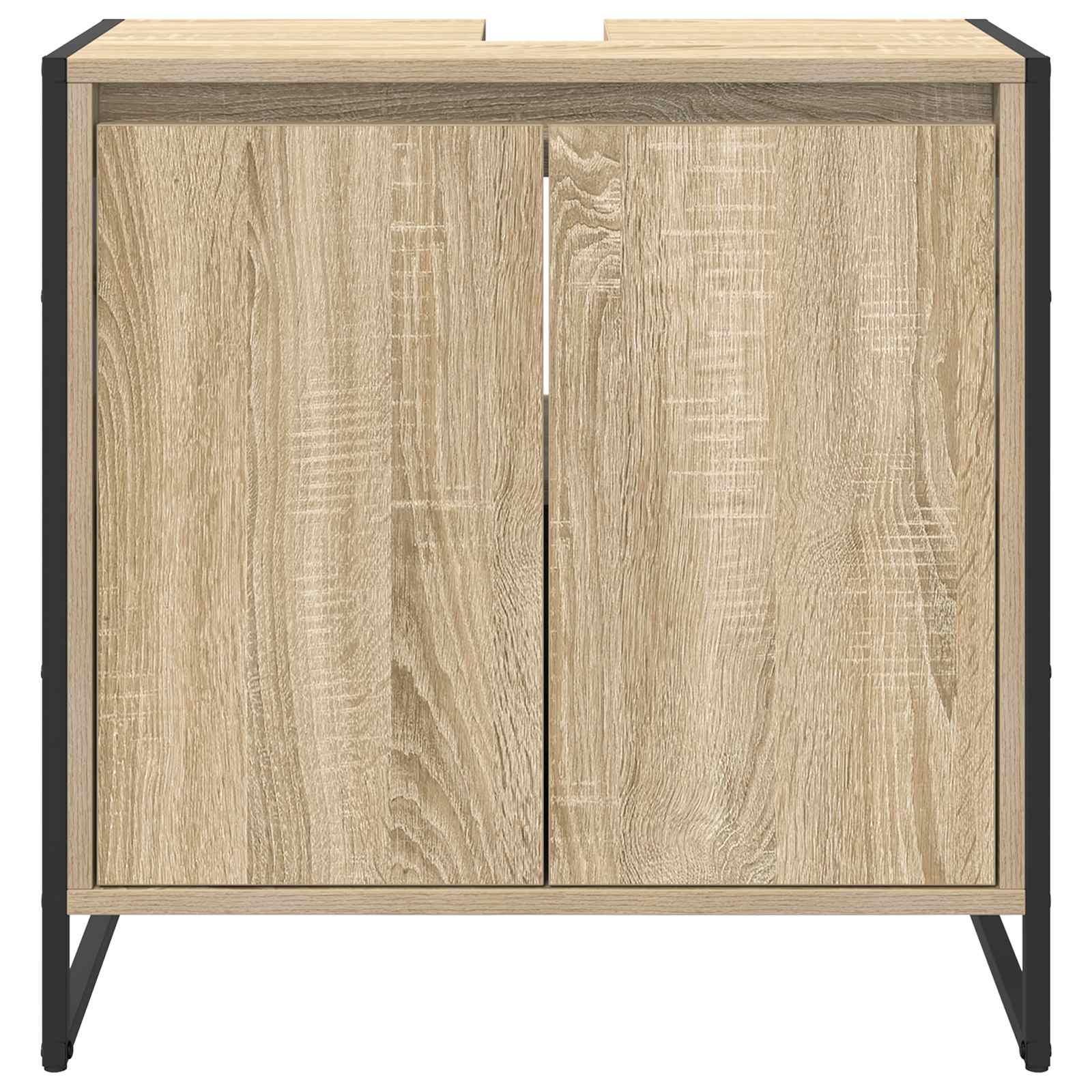 vidaXL Bathroom Cabinet Sonoma 60 x 30 x 60 cm Engineered Wood 6