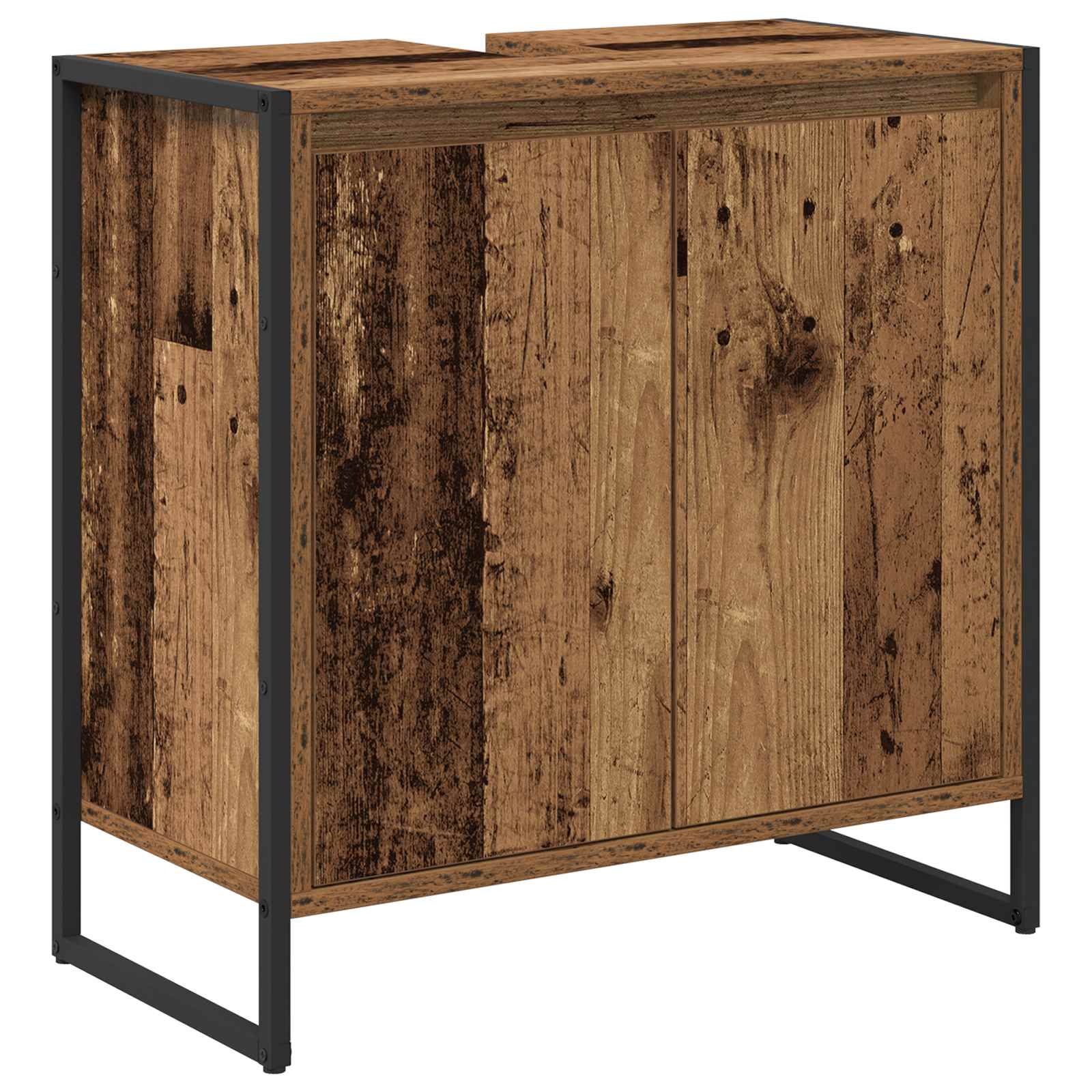 vidaXL Bathroom Cabinet Old Wood 60 x 30 x 60 cm Engineered Wood 2