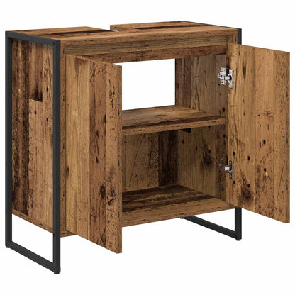 vidaXL Bathroom Cabinet Old Wood 60 x 30 x 60 cm Engineered Wood 5