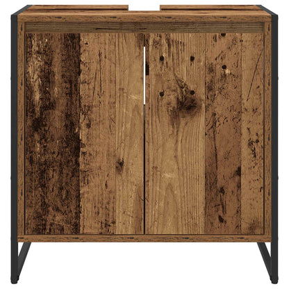 vidaXL Bathroom Cabinet Old Wood 60 x 30 x 60 cm Engineered Wood 6