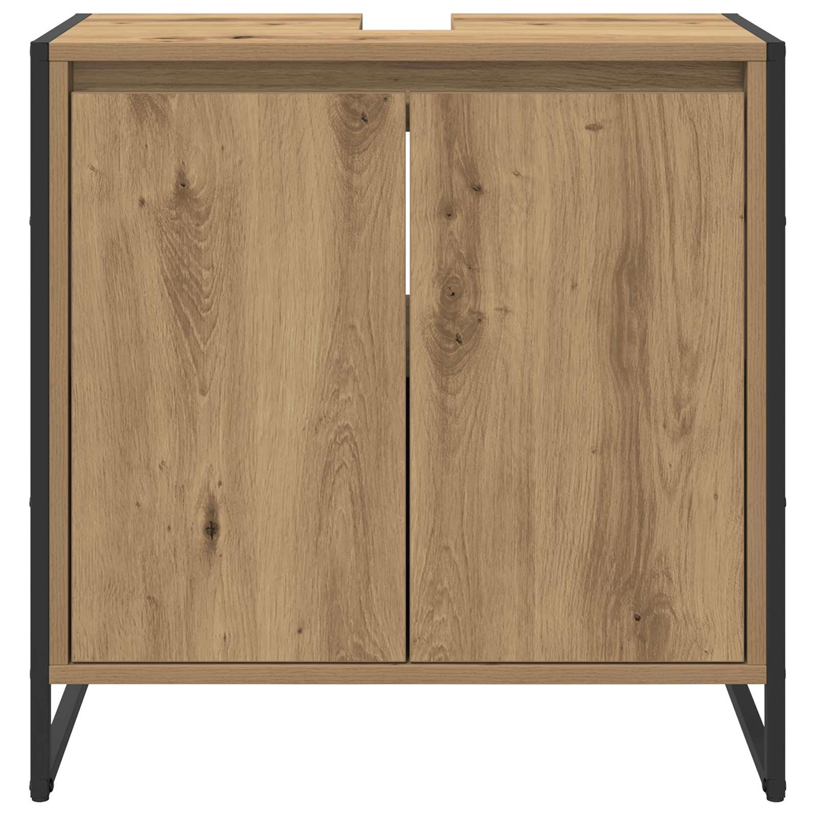 vidaXL Bathroom Cabinet Artisian Oak 60 x 30 x 60 cm Engineered Wood 6