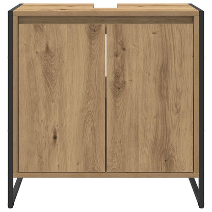 vidaXL Bathroom Cabinet Artisian Oak 60 x 30 x 60 cm Engineered Wood 6