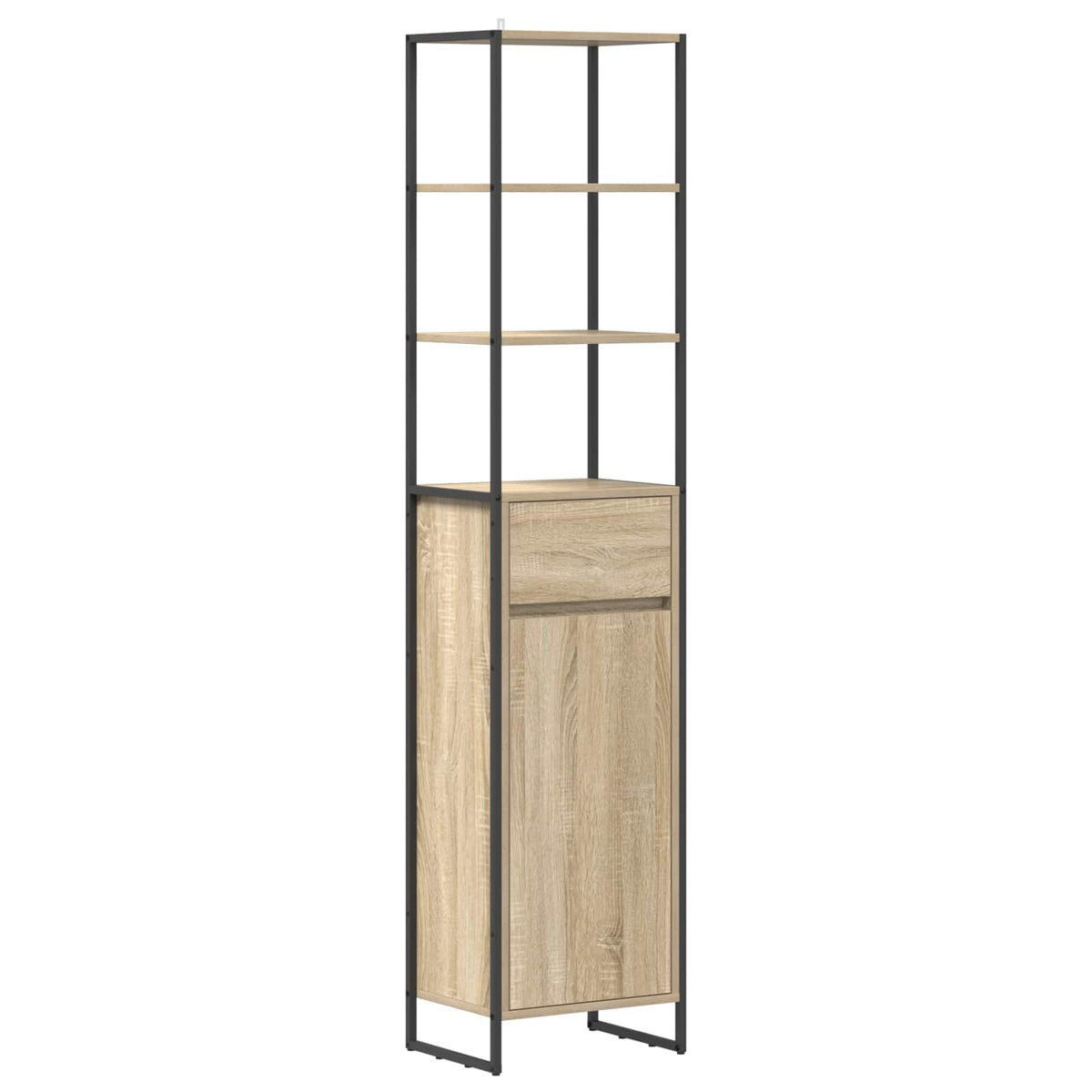 Bathroom Cabinet 40 x 30 x 180 cm Engineered Wood Sonoma oak