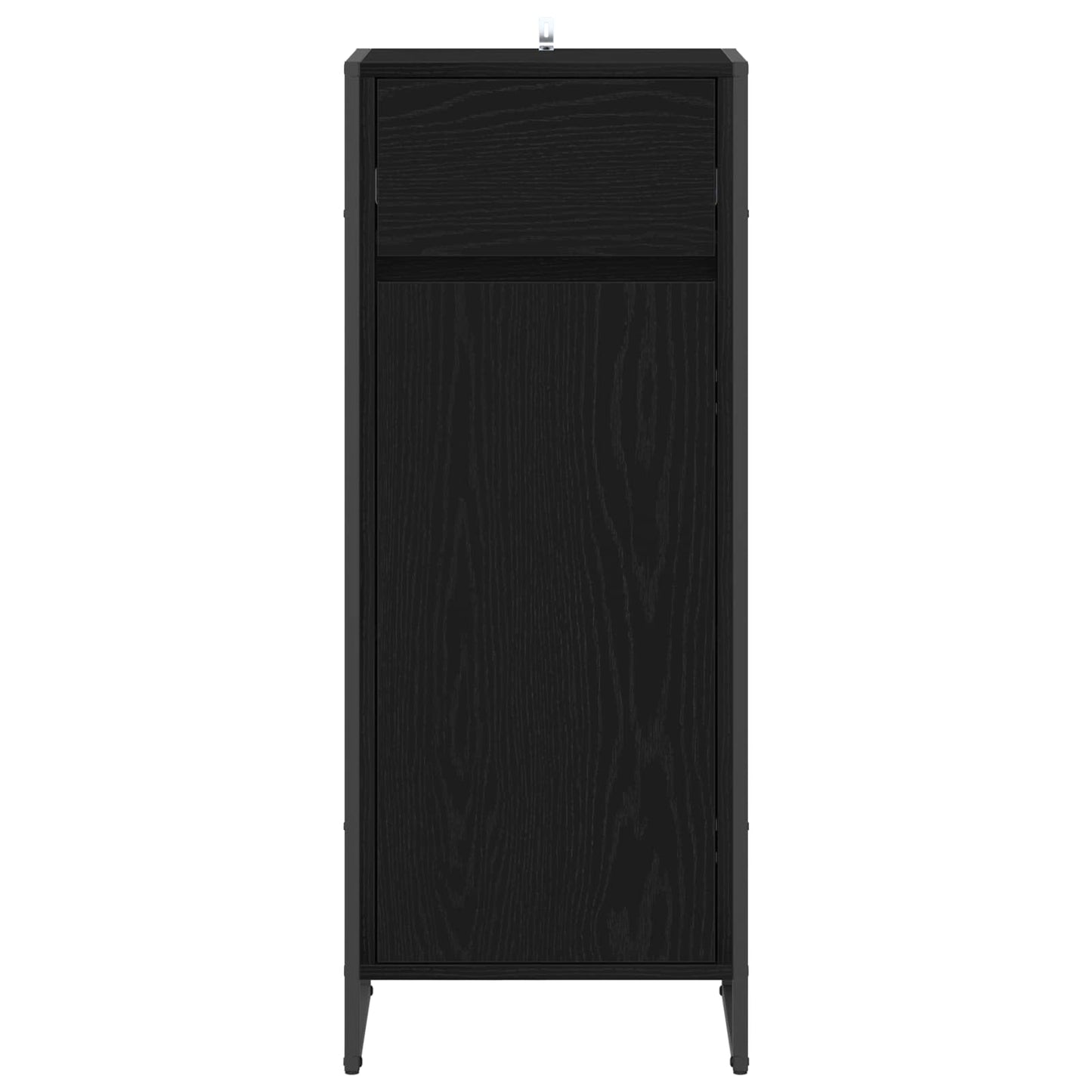 vidaXL Bathroom Cabinet Black Oak 40 x 30 x 100 cm Engineered Wood 5