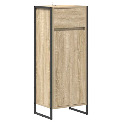vidaXL Bathroom Cabinet Sonoma 40 x 30 x 100 cm Engineered Wood 2
