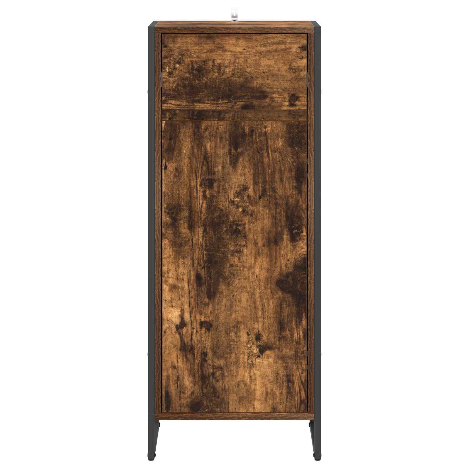 vidaXL Bathroom Cabinet Smoke Oak 40 x 30 x 100 cm Engineered Wood 5