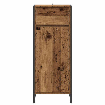 vidaXL Bathroom Cabinet Old Wood 40 x 30 x 100 cm Engineered Wood 4