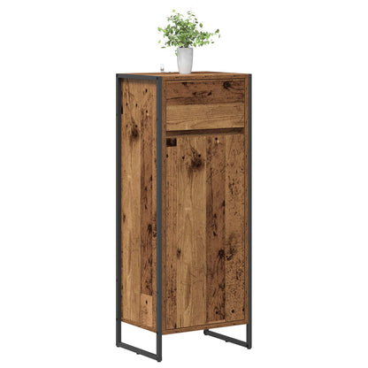 vidaXL Bathroom Cabinet Old Wood 40 x 30 x 100 cm Engineered Wood 3