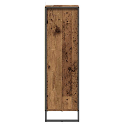 vidaXL Bathroom Cabinet Old Wood 40 x 30 x 100 cm Engineered Wood 5