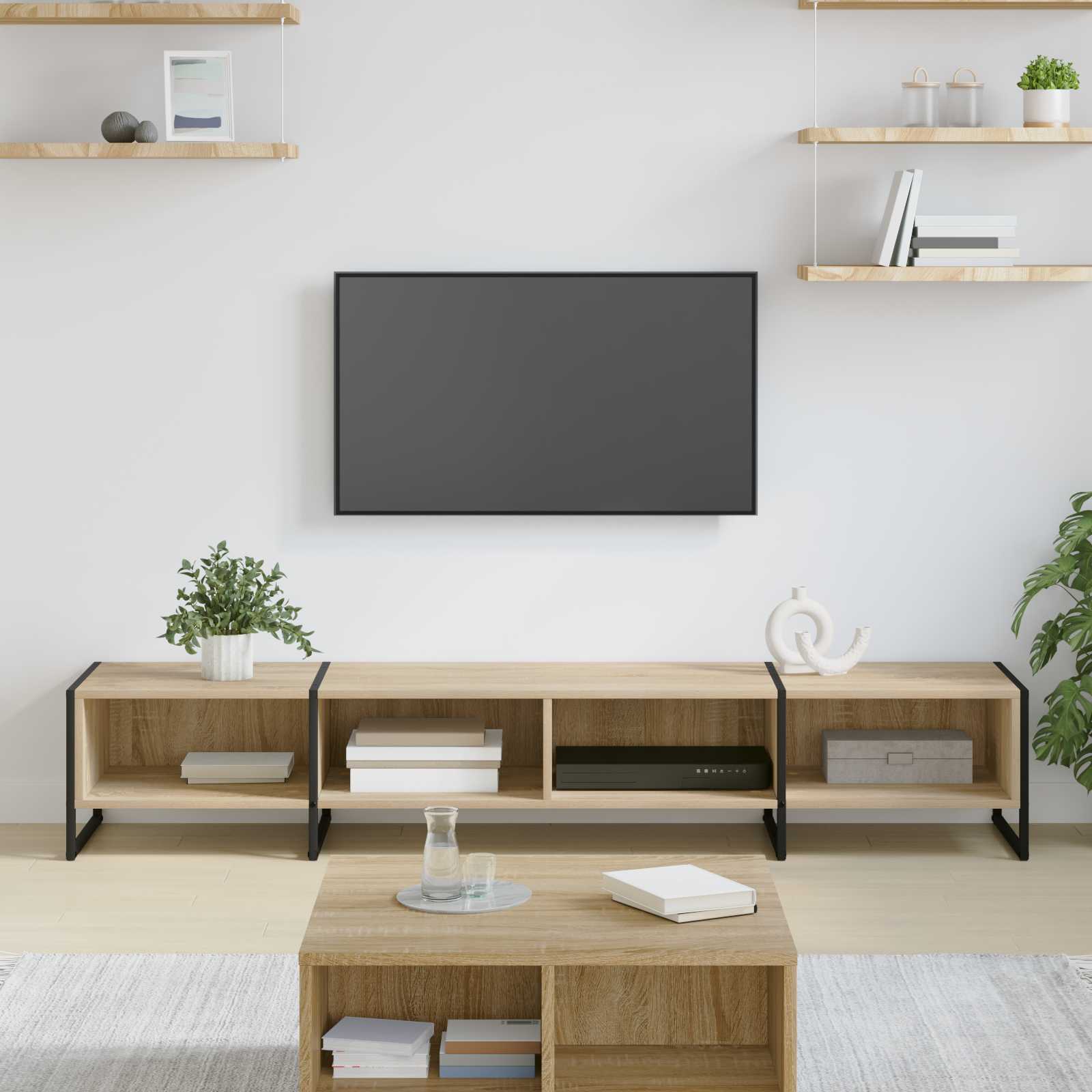 vidaXL TV Cabinet 170.5 x 36 x 30.5 cm Sonoma Engineered Wood 1