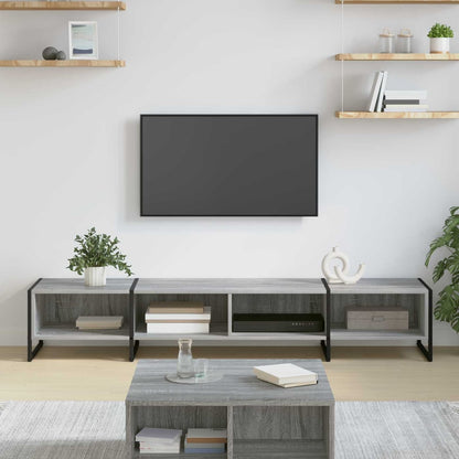 TV Cabinet 170.5 x 36 x 30 cm Engineered Wood Grey sonoma