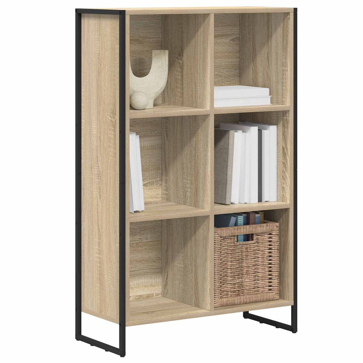 Book Cabinet 68 x 30 x 108 cm Engineered Wood Sonoma oak