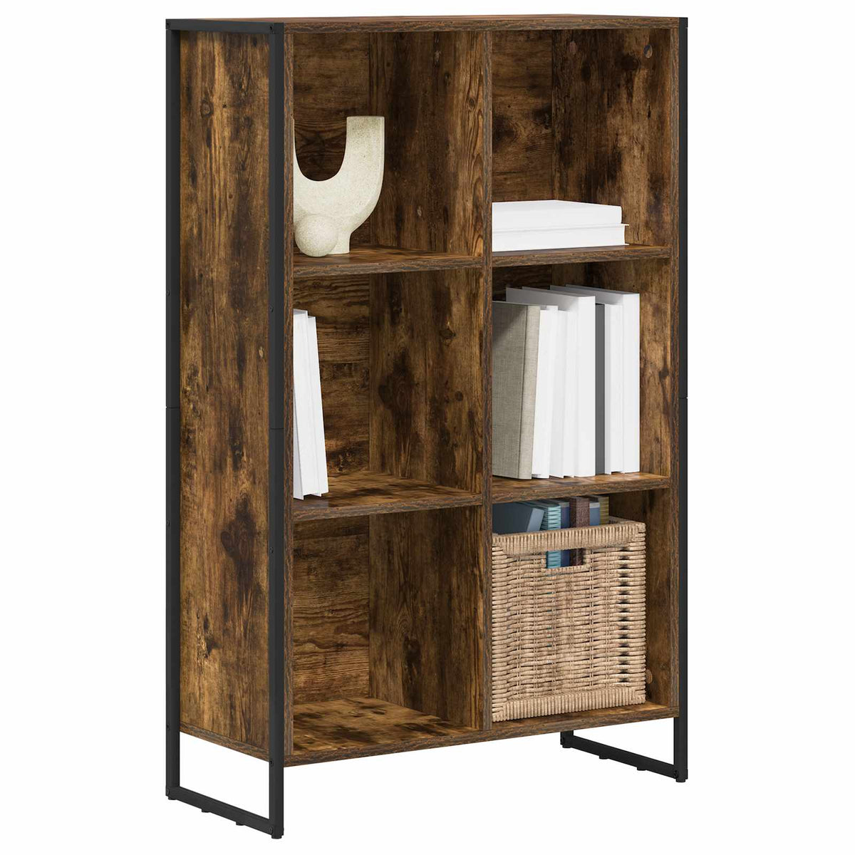 Book Cabinet 68 x 30 x 108 cm Engineered Wood Smoked oak