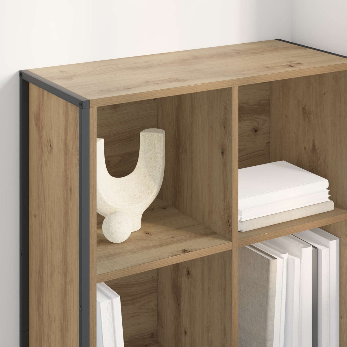 vidaXL Book Cabinet Artisan Oak 68 x 30 x 108 cm Engineered Wood 4