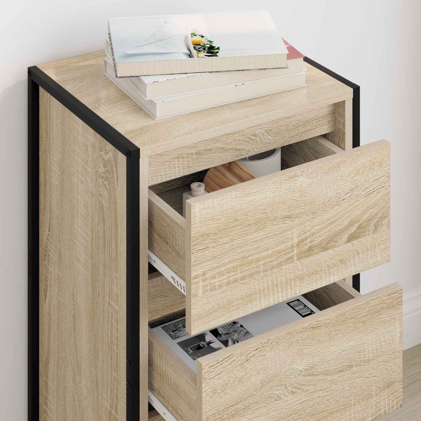 vidaXL Sideboard Sonoma 42 x 36 x 75.5 cm Engineered Wood 4