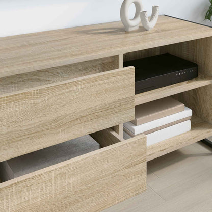 vidaXL TV Cabinet 100 x 36 x 49.5 cm Sonoma Engineered Wood 4