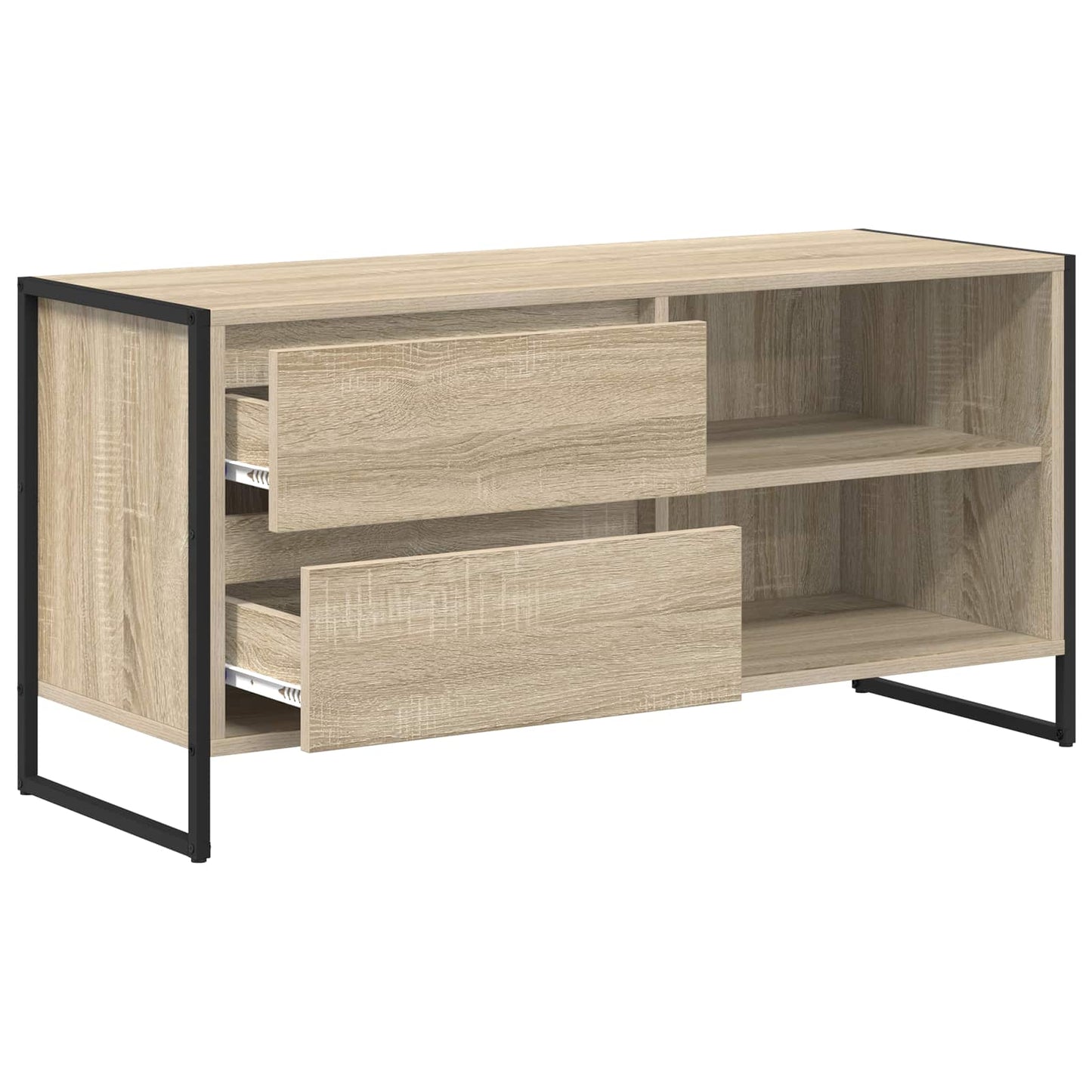 vidaXL TV Cabinet 100 x 36 x 49.5 cm Sonoma Engineered Wood 5