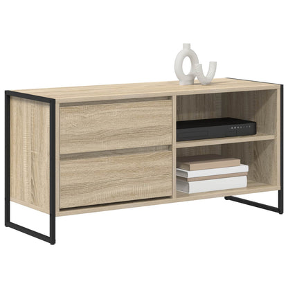 vidaXL TV Cabinet 100 x 36 x 49.5 cm Sonoma Engineered Wood 3