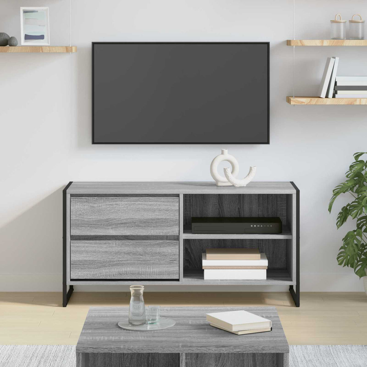 vidaXL TV Cabinet 100 x 36 x 49.5 cm Engineered Wood