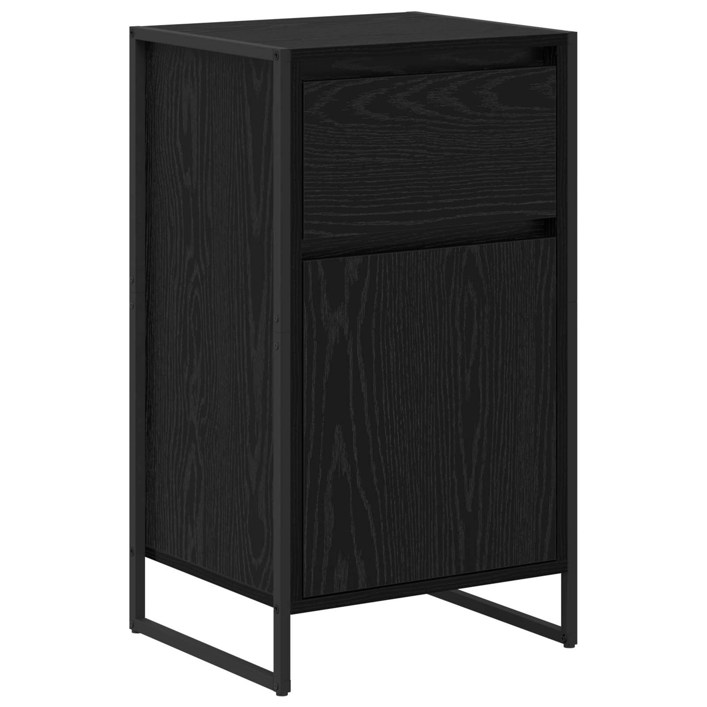vidaXL Sideboard Black Oak 43 x 36 x 75.5 cm Engineered Wood 2