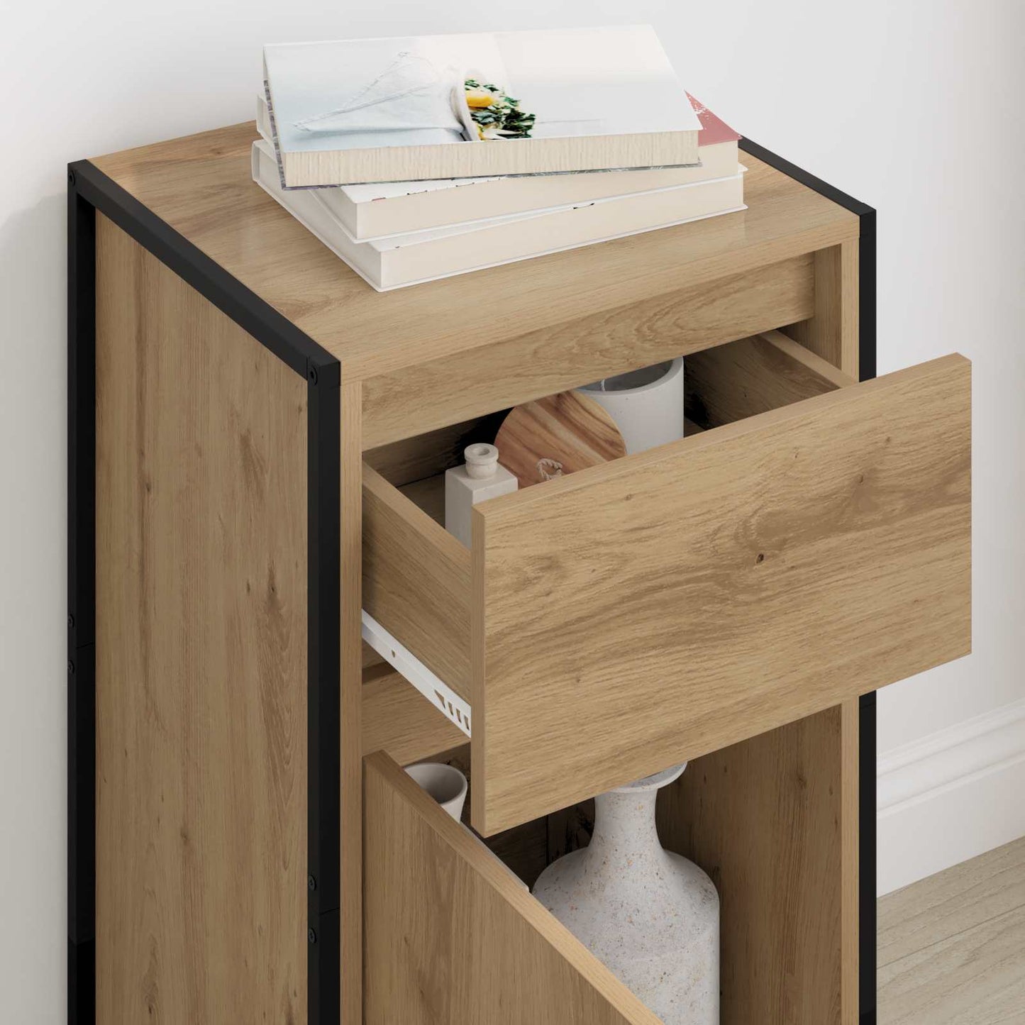 vidaXL Sideboard Artisian Oak 43 x 36 x 75.5 cm Engineered Wood 4