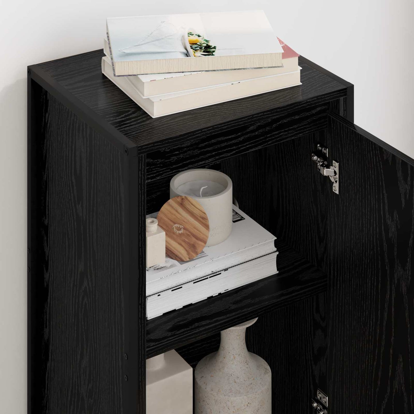 vidaXL Sideboard Black Oak 43 x 36 x 75.5 cm Engineered Wood 4
