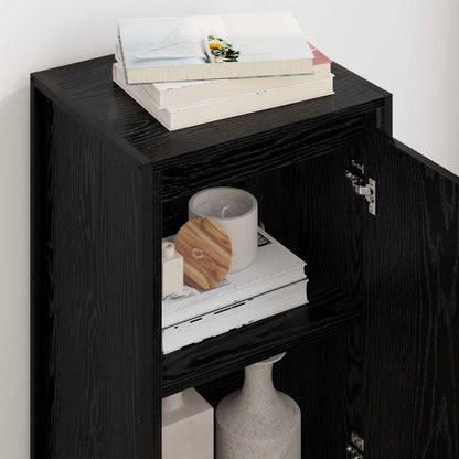 vidaXL Sideboard Black Oak 43 x 36 x 75.5 cm Engineered Wood 4