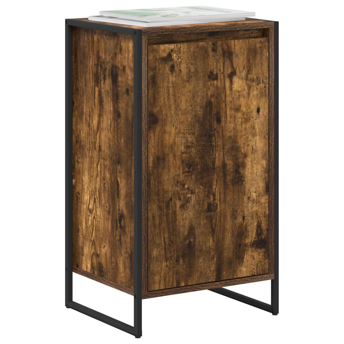 vidaXL Sideboard Smoke Oak 43 x 36 x 75.5 cm Engineered Wood 3