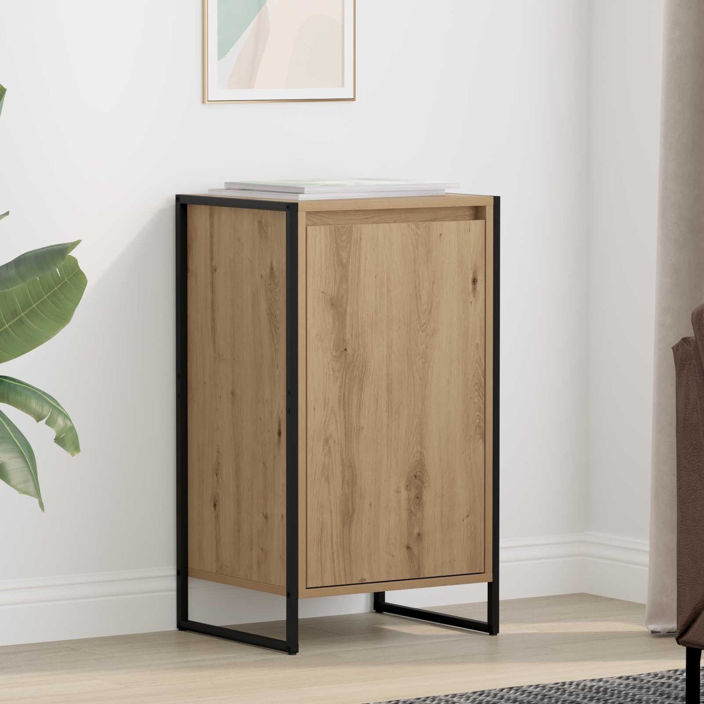 vidaXL Sideboard Artisian Oak 43 x 36 x 75.5 cm Engineered Wood 1