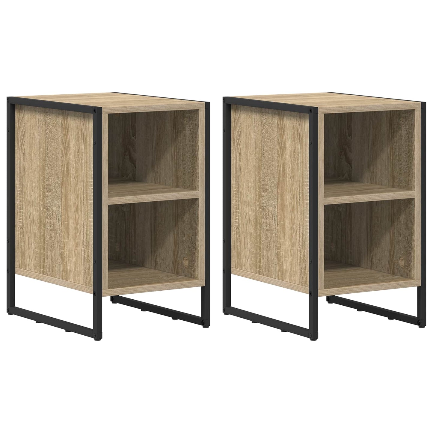 vidaXL Bedside Table 2 pcs Sonoma 39.5 x 30 x 50 cm Engineered Wood 2