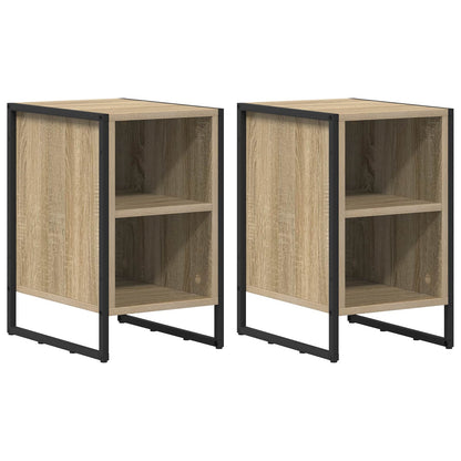 vidaXL Bedside Table 2 pcs Sonoma 39.5 x 30 x 50 cm Engineered Wood 2