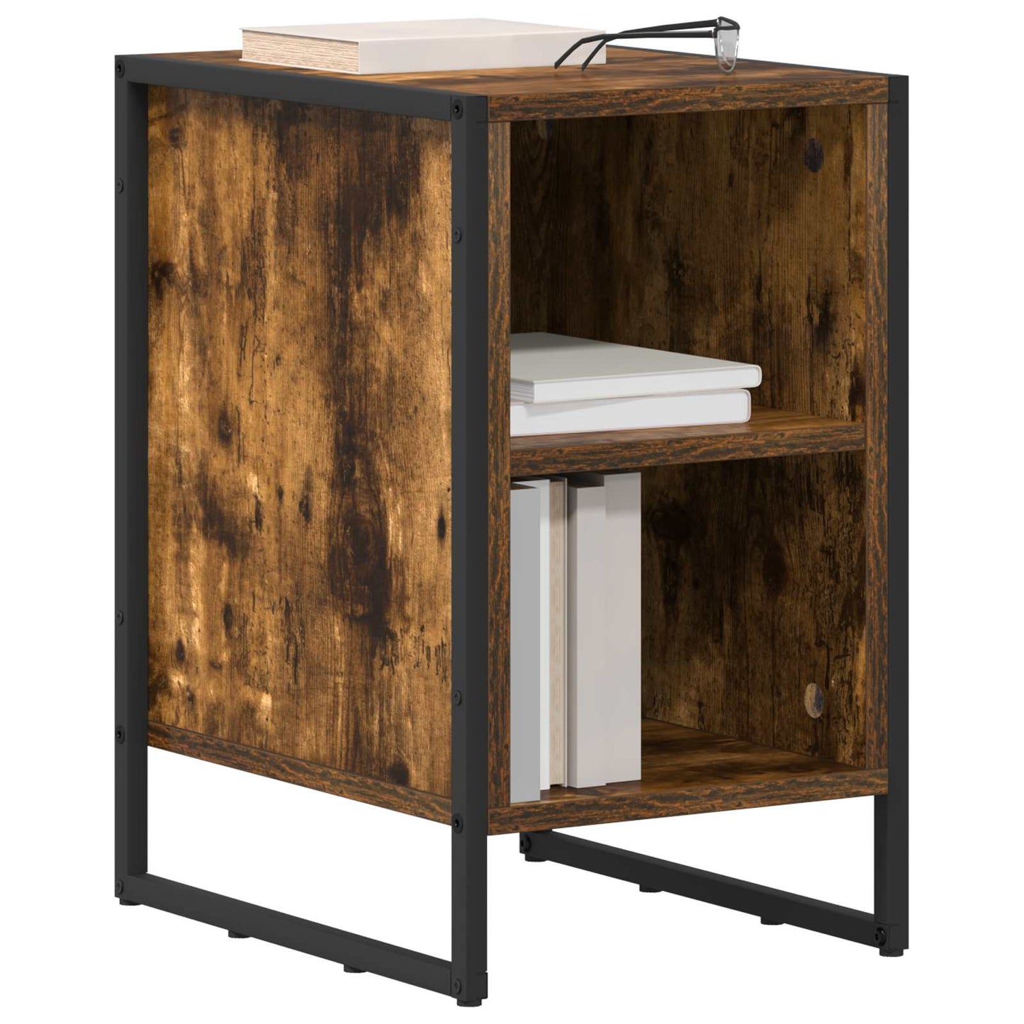 vidaXL Bedside Table 2 pcs Smoke Oak 39.5 x 30 x 50 cm Engineered Wood 3