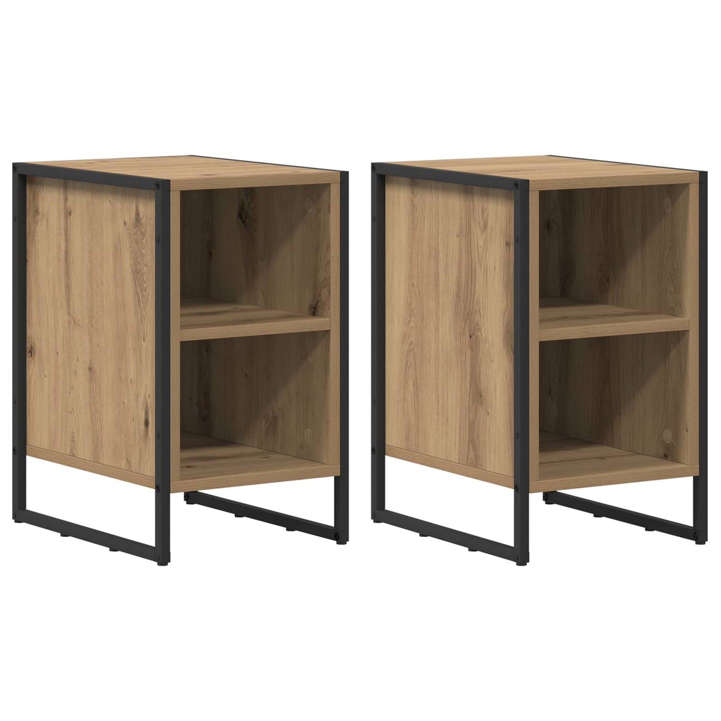 vidaXL Bedside Table 2 pcs Artisian Oak 39.5 x 30 x 50 cm 2
