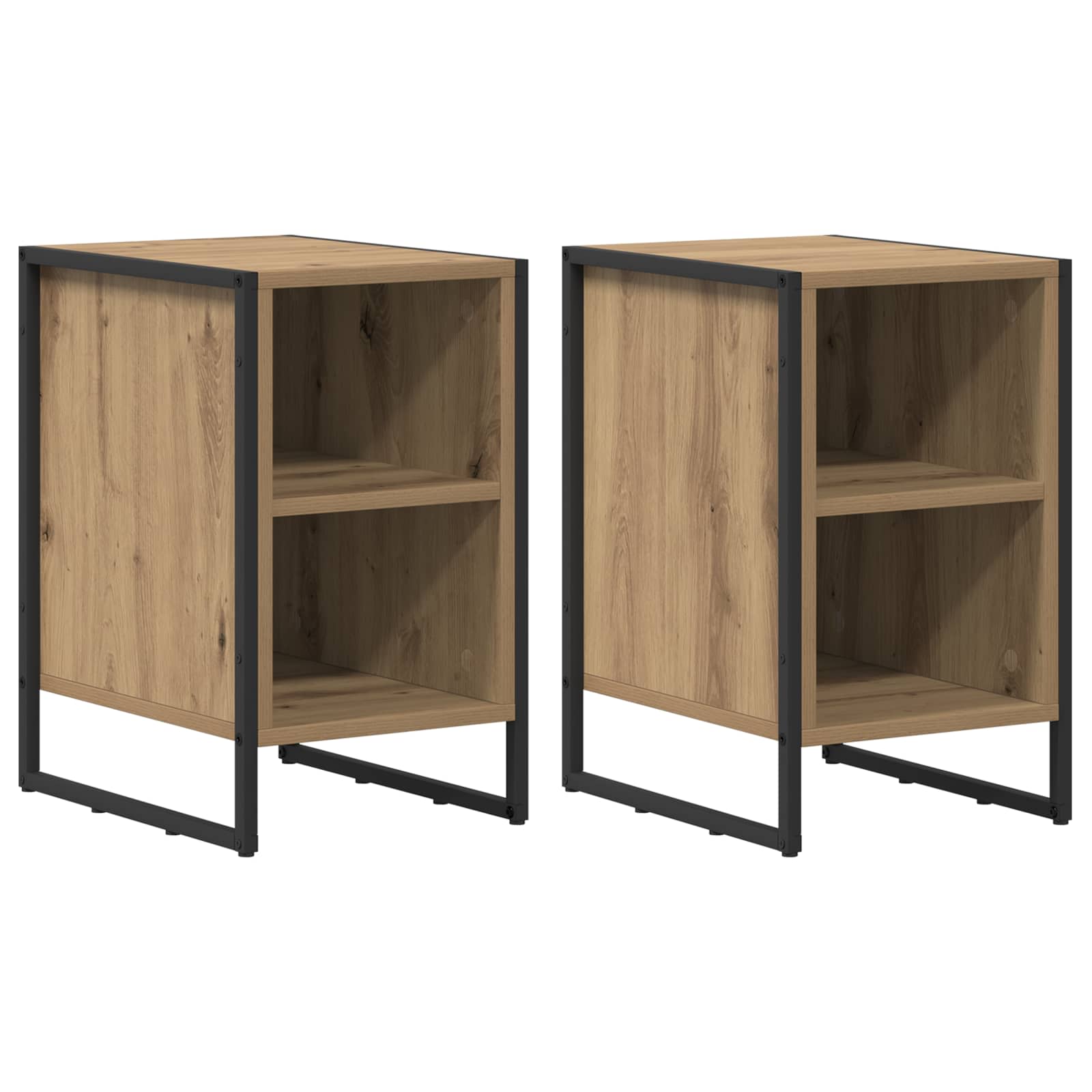 vidaXL Bedside Table 2 pcs Artisian Oak 39.5 x 30 x 50 cm 2
