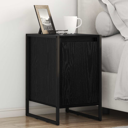 vidaXL Bedside Table 2 pcs Black Oak 39.5 x 30 x 50 cm Engineered Wood 1