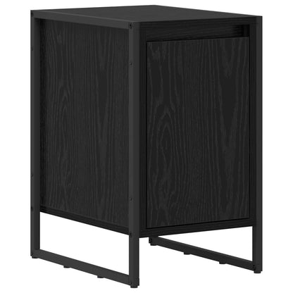 vidaXL Bedside Table 2 pcs Black Oak 39.5 x 30 x 50 cm Engineered Wood 5