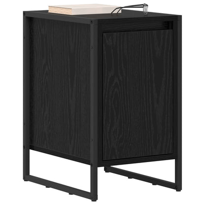 vidaXL Bedside Table 2 pcs Black Oak 39.5 x 30 x 50 cm Engineered Wood 3