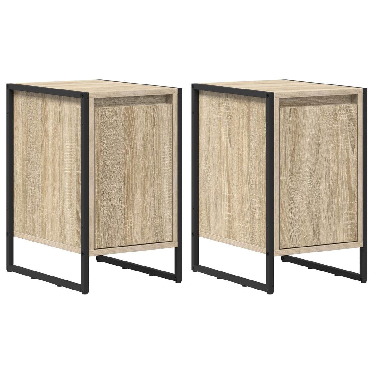Bedside Table 39.5 x 30 x 50 cm Engineered Wood Sonoma oak