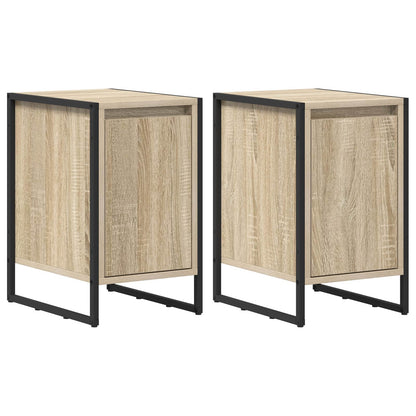 Bedside Table 39.5 x 30 x 50 cm Engineered Wood Sonoma oak