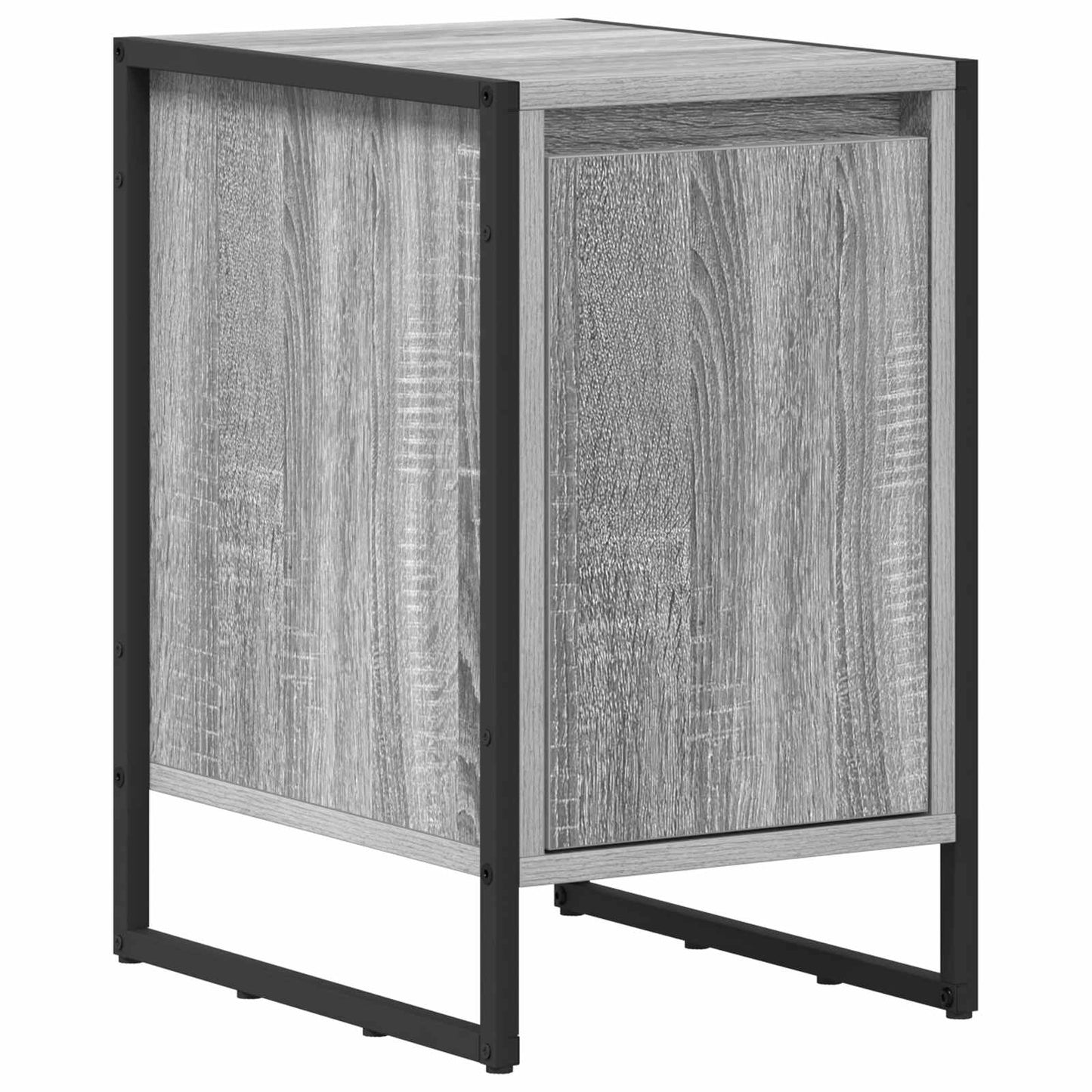 vidaXL Bedside Table 2 pcs Grey Sonoma 39.5 x 30 x 50 cm 5