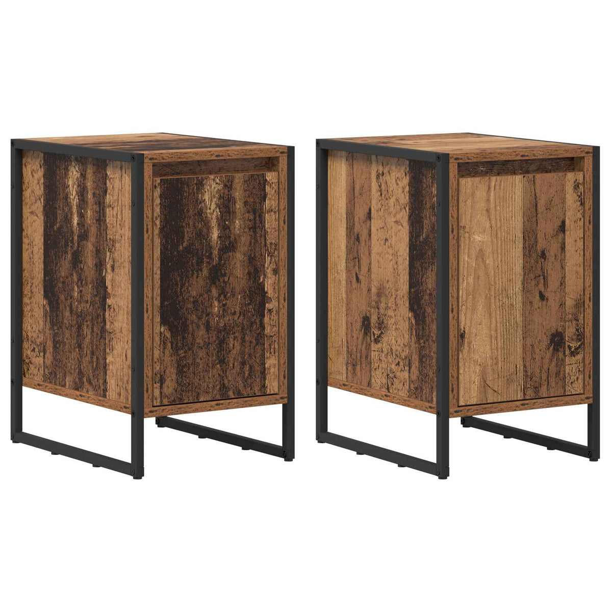 Bedside Table 39.5 x 30 x 50 cm Engineered Wood Old wood