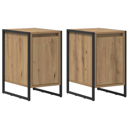 vidaXL Bedside Table 2 pcs Artisian Oak 39.5 x 30 x 50 cm 2
