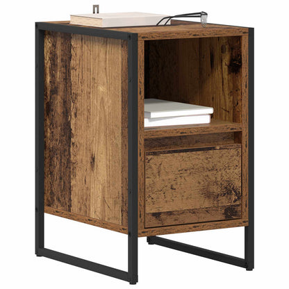 vidaXL Bedside Table 2 pcs Old Wood 39.5 x 30 x 50 cm Engineered Wood 3